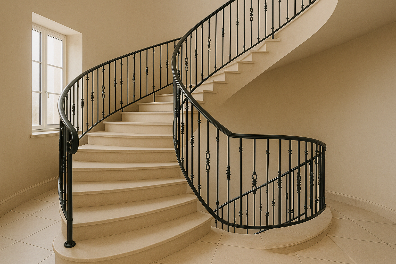 Elegant and Safe Spiral Staircase Work